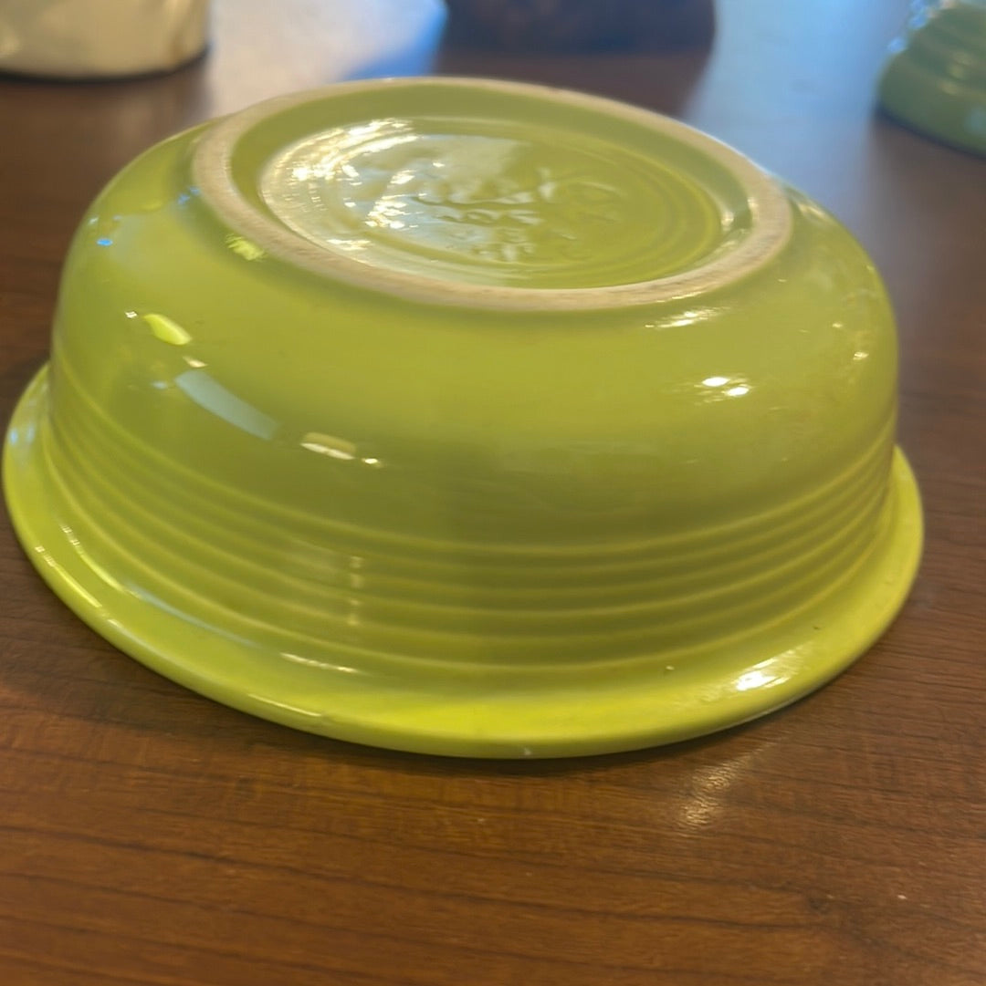 Vintage Fiesta Chartruese 4 1/4” Fruit Bowl / Nappy