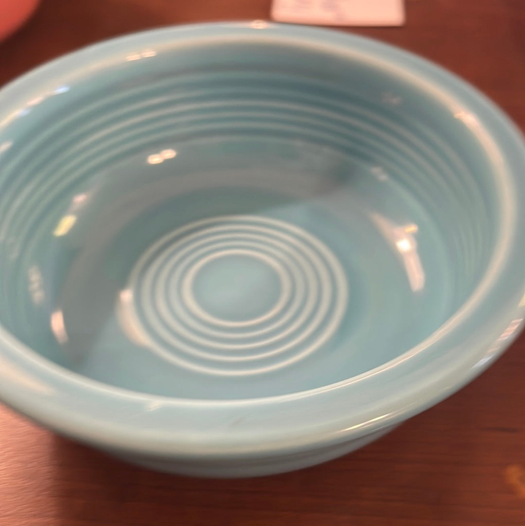 Vintage Fiesta Turquoise 5 1/4” Fruit Bowl / Nappy Bowl