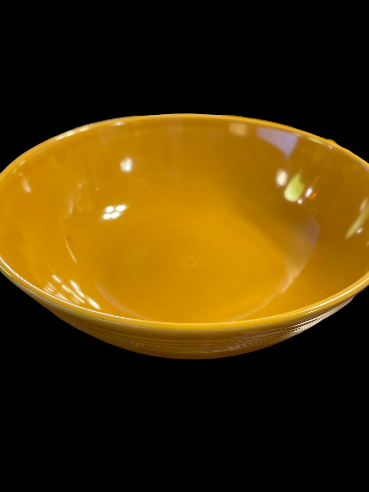 Fiesta Ironstone Antique Gold 10 1/2' Salad Bowl Rare 1969-1973