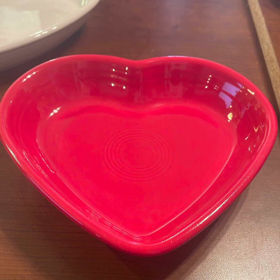 Fiesta Medium Heart Bowl in Red