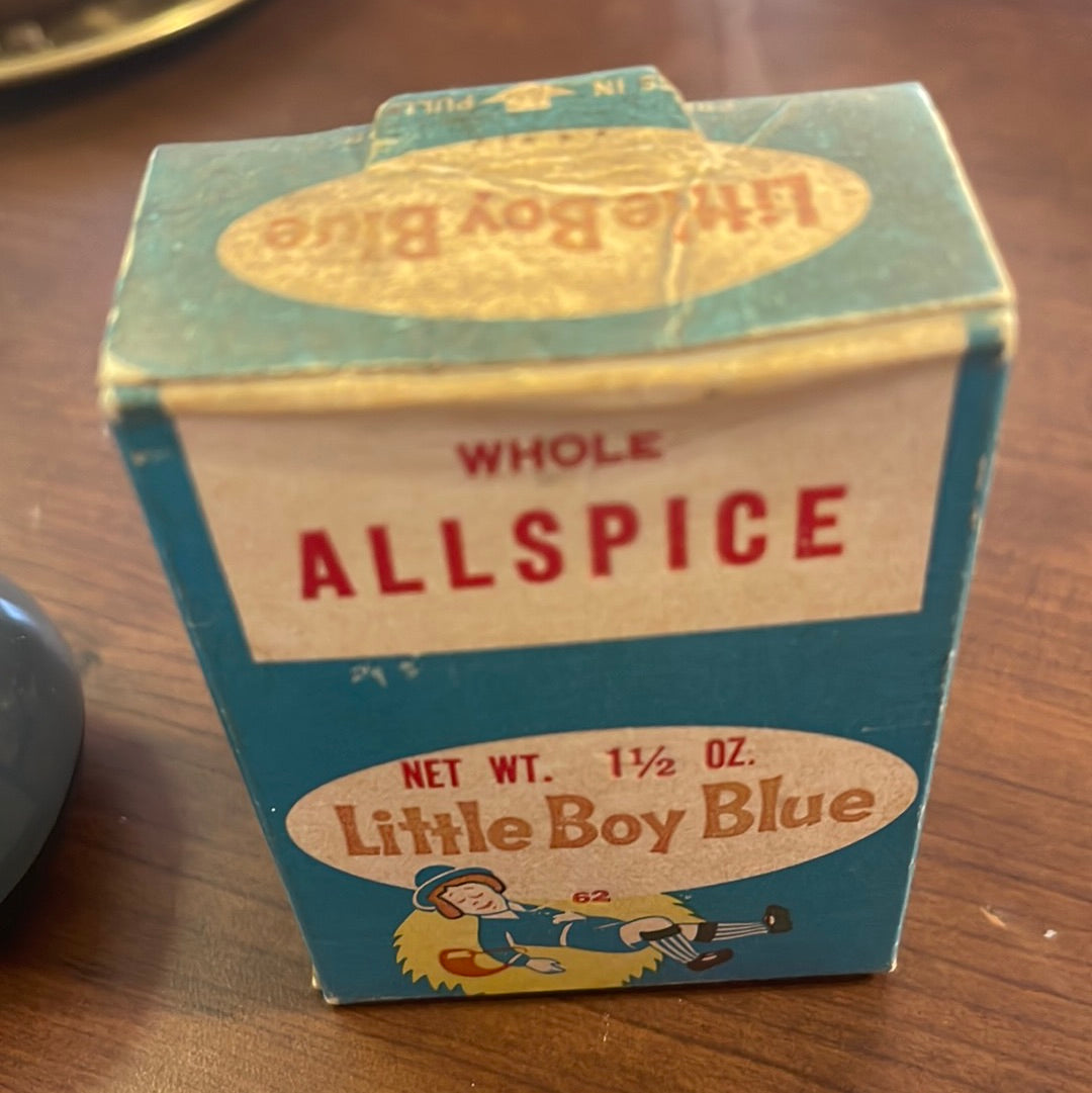 Vintage Box Little Boy Blue Allspice Spice Lansing Michigan