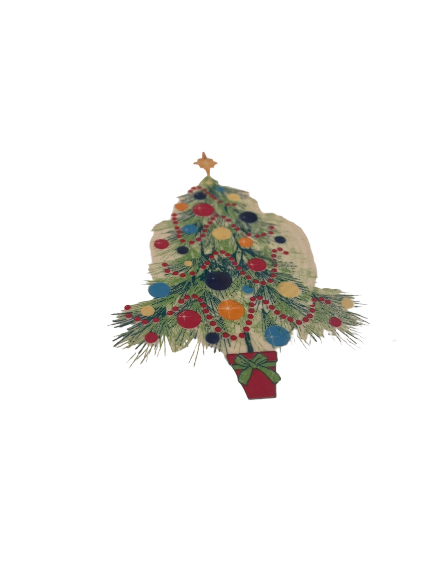 Fiesta 11 1/2” Platter W/ Christmas Tree Decal