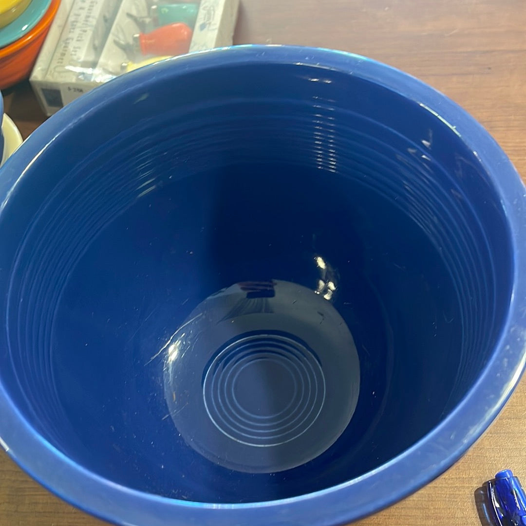 Fiesta Vintage Mixing bowl #4 in Cobalt with Rings