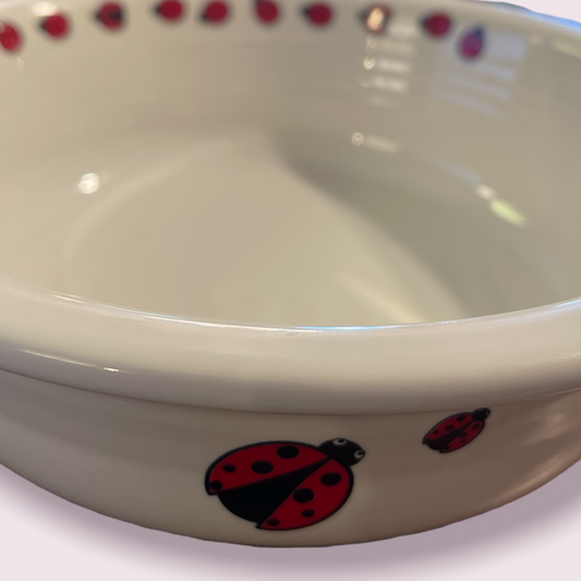 Fiesta Ladybug 8 1/2' Serving Nappy Bowl New