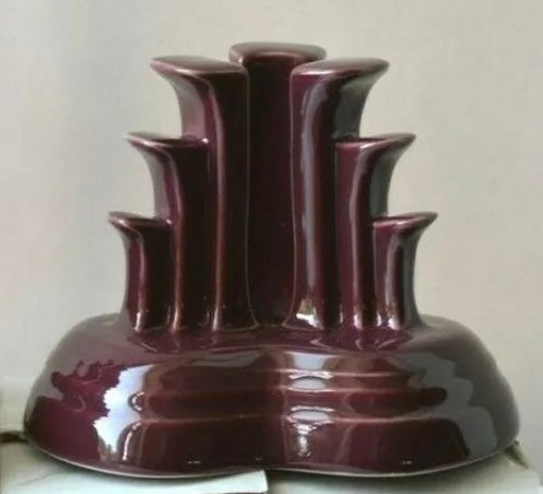 Fiesta Pyramid Candle Holder set in Claret