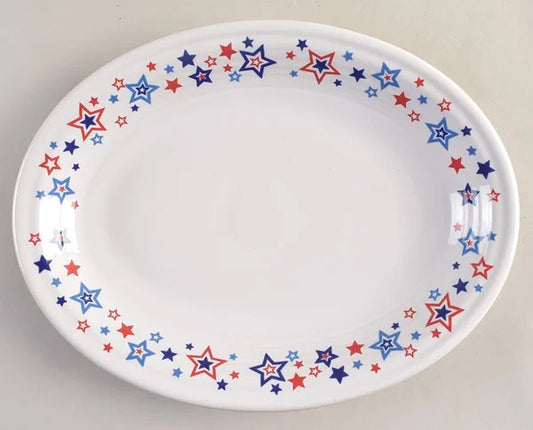 Fiesta 11” Platter Americana decal