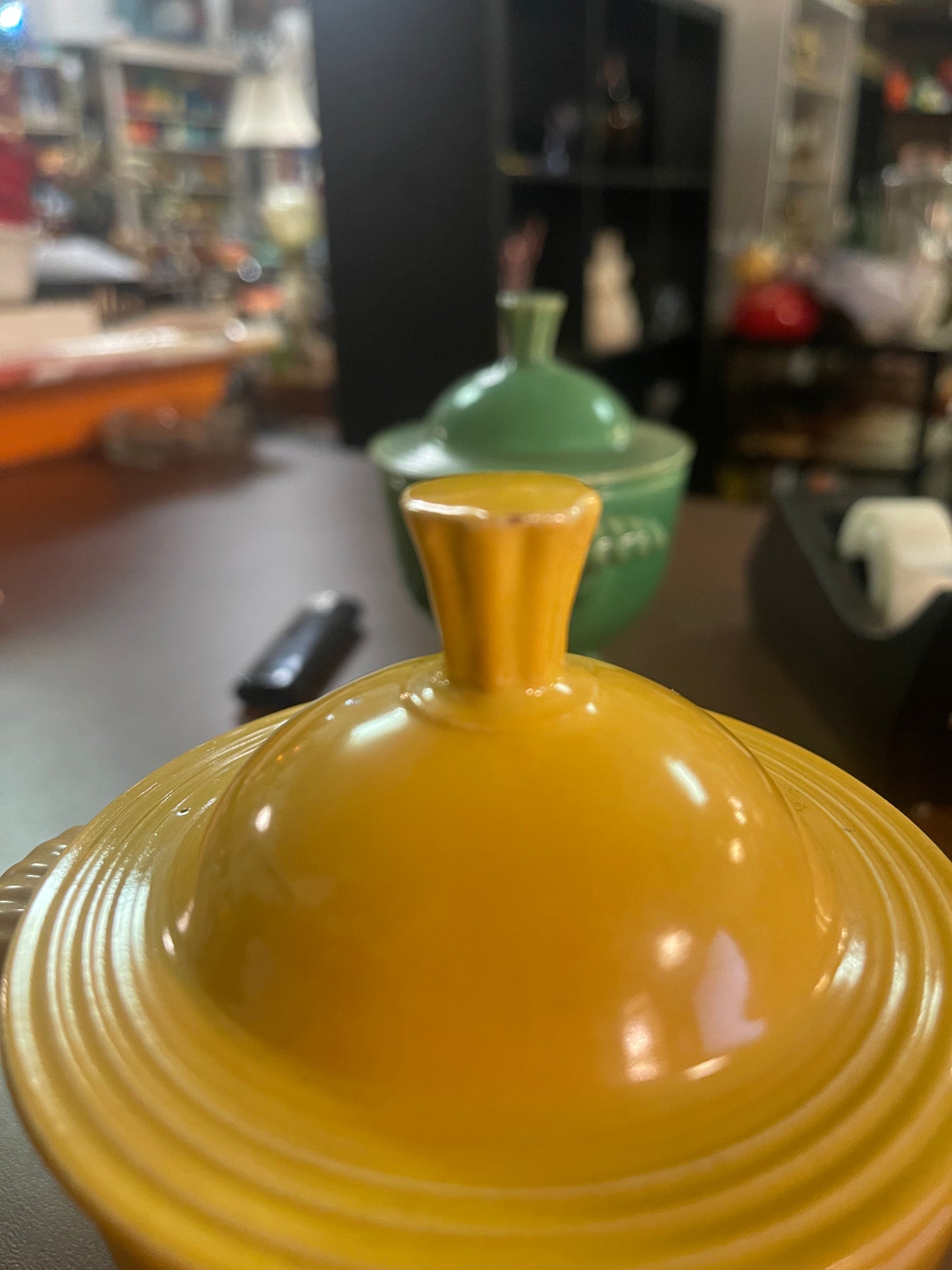 Vintage Fiesta Yellow Sugar Bowl