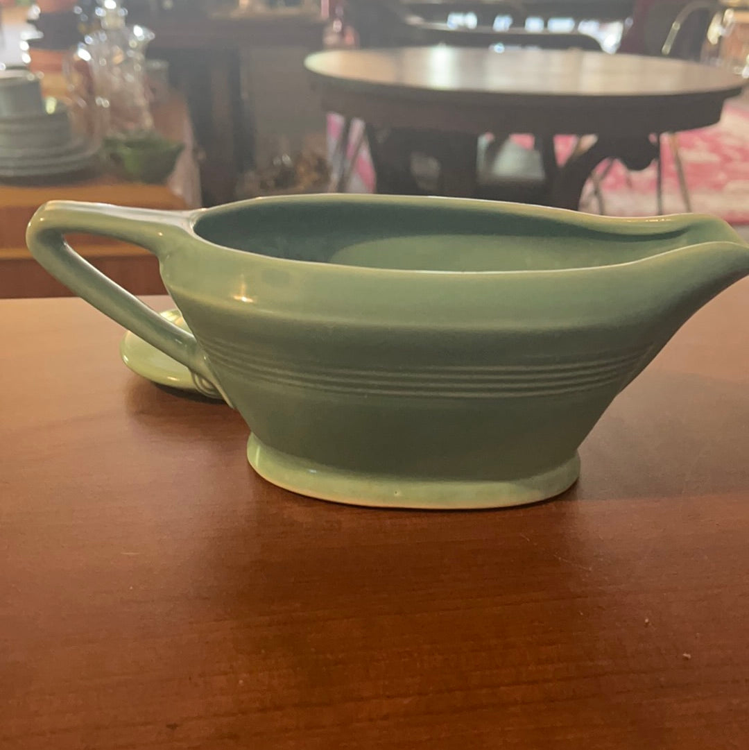 Vintage Harlequin Gravy Boat in Turquoise I