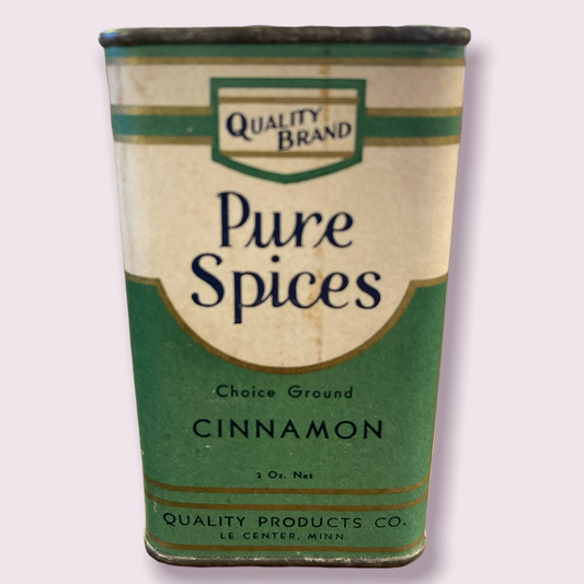 Vintage Quality Brand Pure Spice Tin Le Center Minnesota Quality products