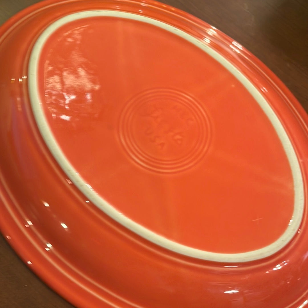 Fiesta Medium Persimmon Platter 11 1/2"