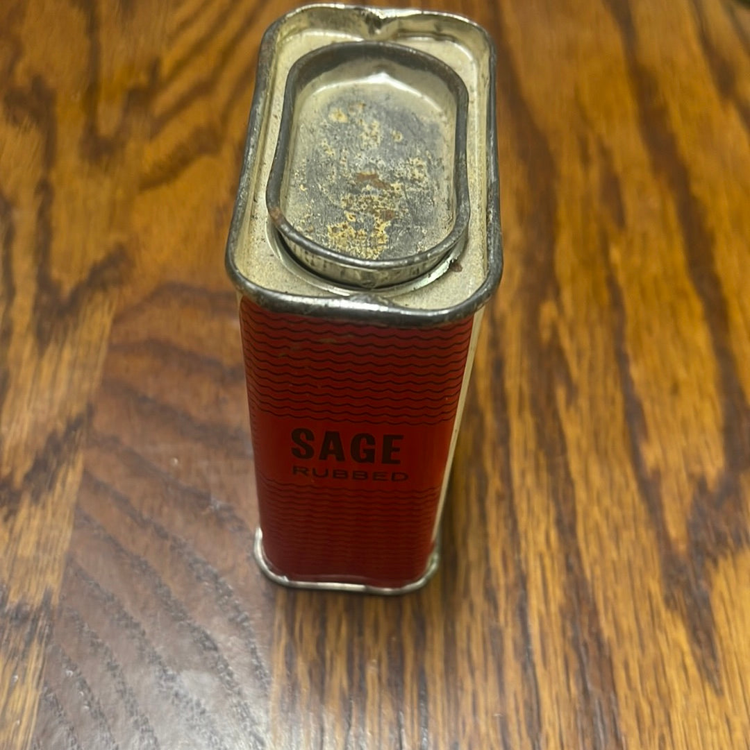 Vintage Franks  Sage Spice Tin Cincinatti Ohio