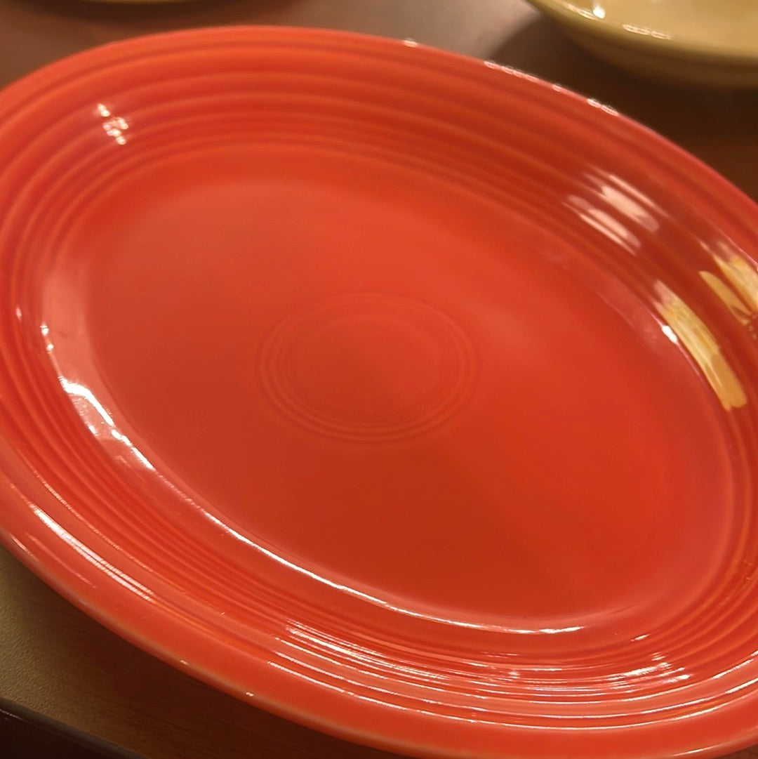 Fiesta Medium Persimmon Platter 11 1/2"