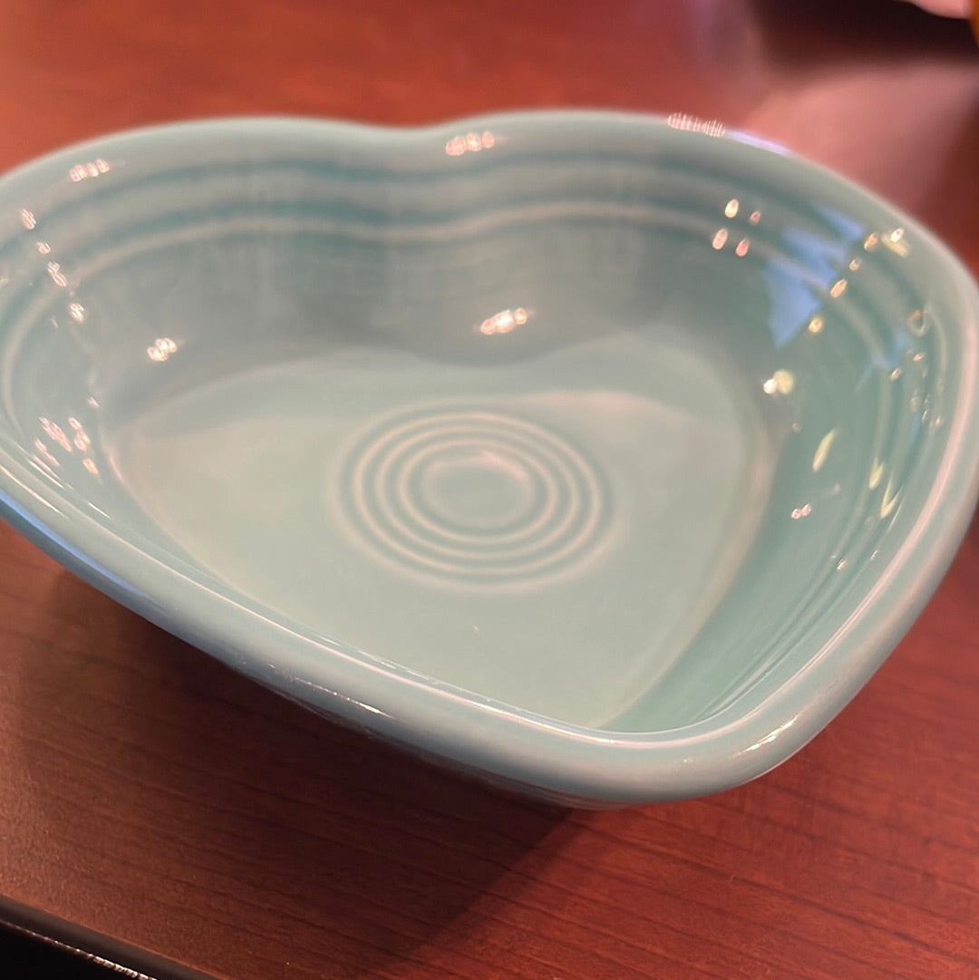 Fiesta Small Heart Bowl in Turquoise