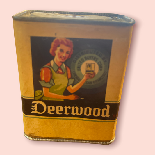 Vintage DeerWood Spice Tin Sna Fransisco Chicago