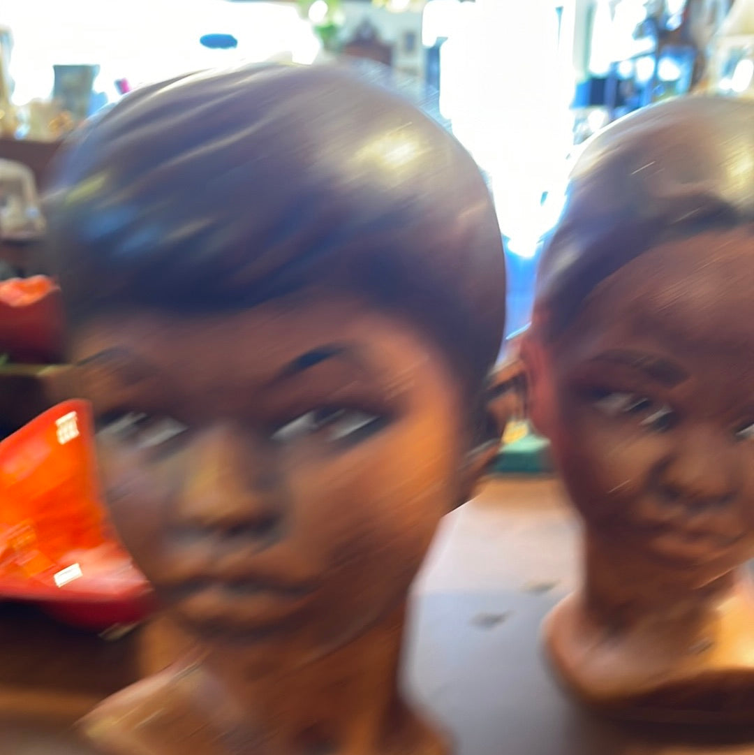 Mid Century Modern Ceramic Woman Busts / Head