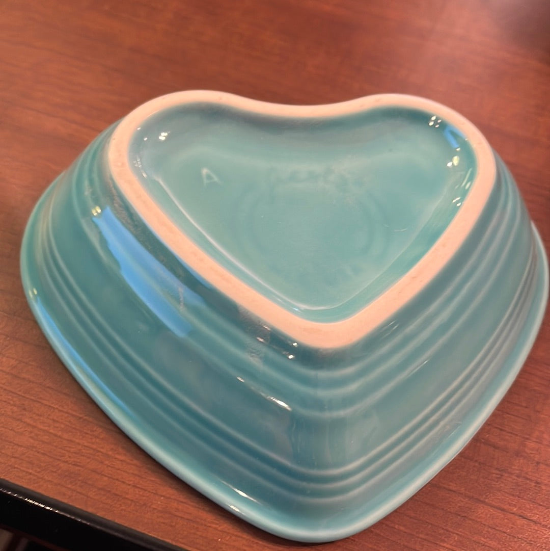 Fiesta Small Heart Bowl in Turquoise