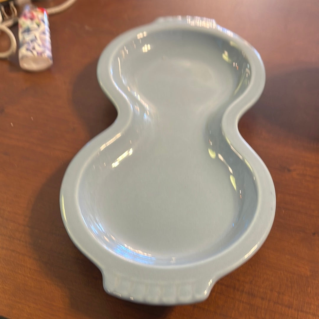 Fiesta Individual Sugar Bowl Creamer and figure 8 Tray Set in Periwinkle