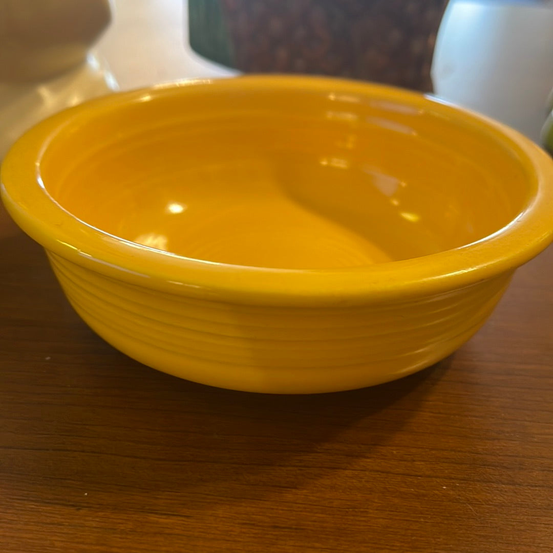 Vintage Fiesta Yellow 4 1/4” Fruit Bowl / Nappy