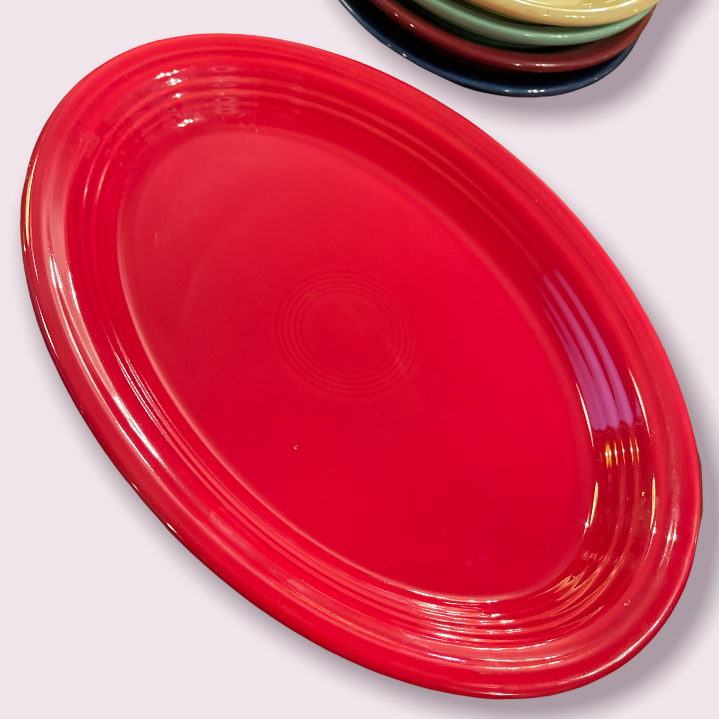 Fiesta Large Scarlet Platter 13 1/2"