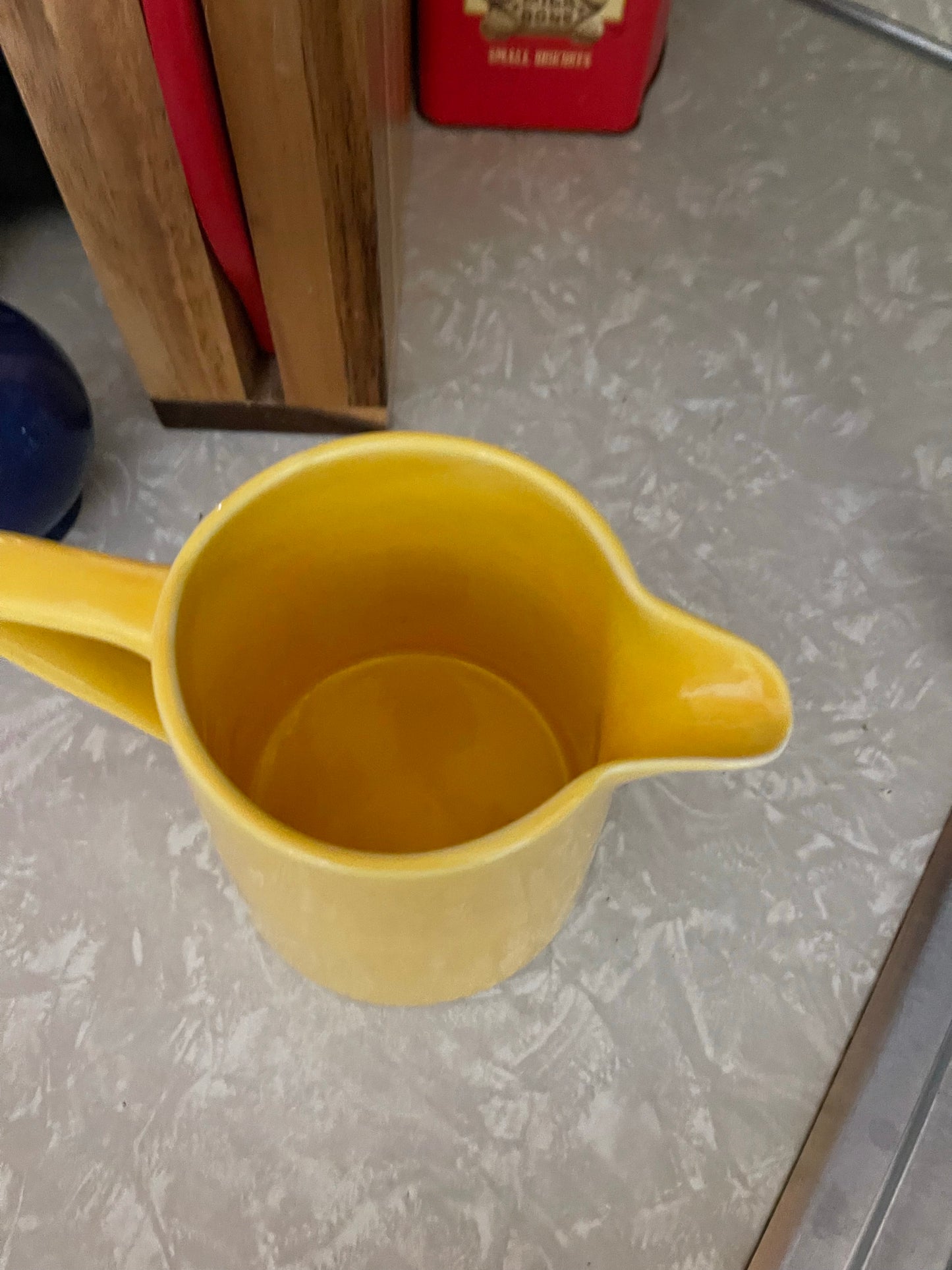 Vintage Fiesta Harlequin Yellow Batter Jug