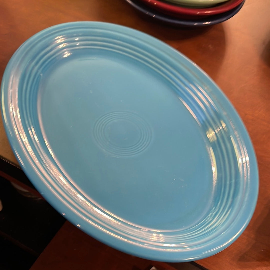 Fiesta Large Peacock Platter 13 1/2"