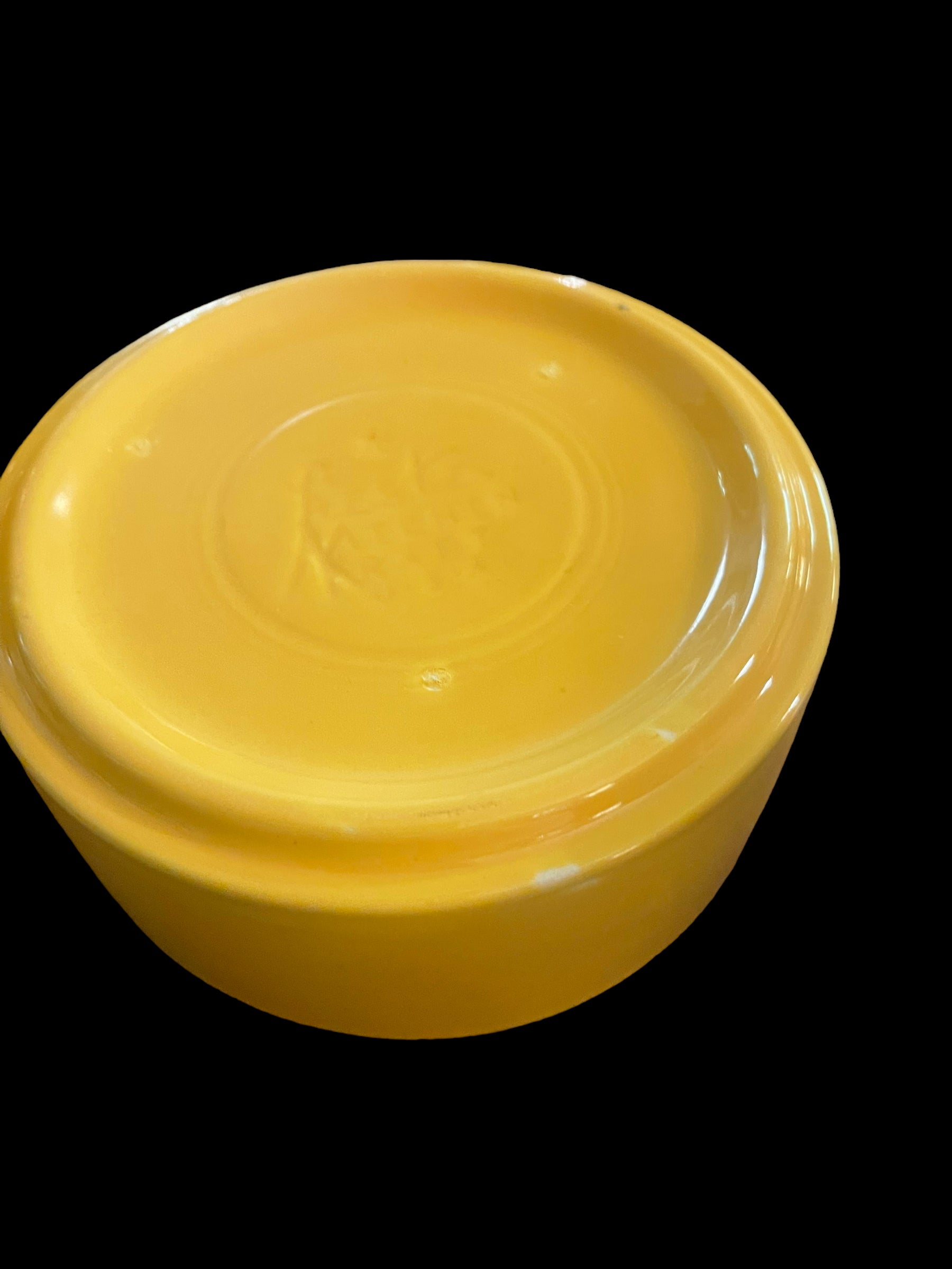 Large Tupperware Bowl with Yellow Lid