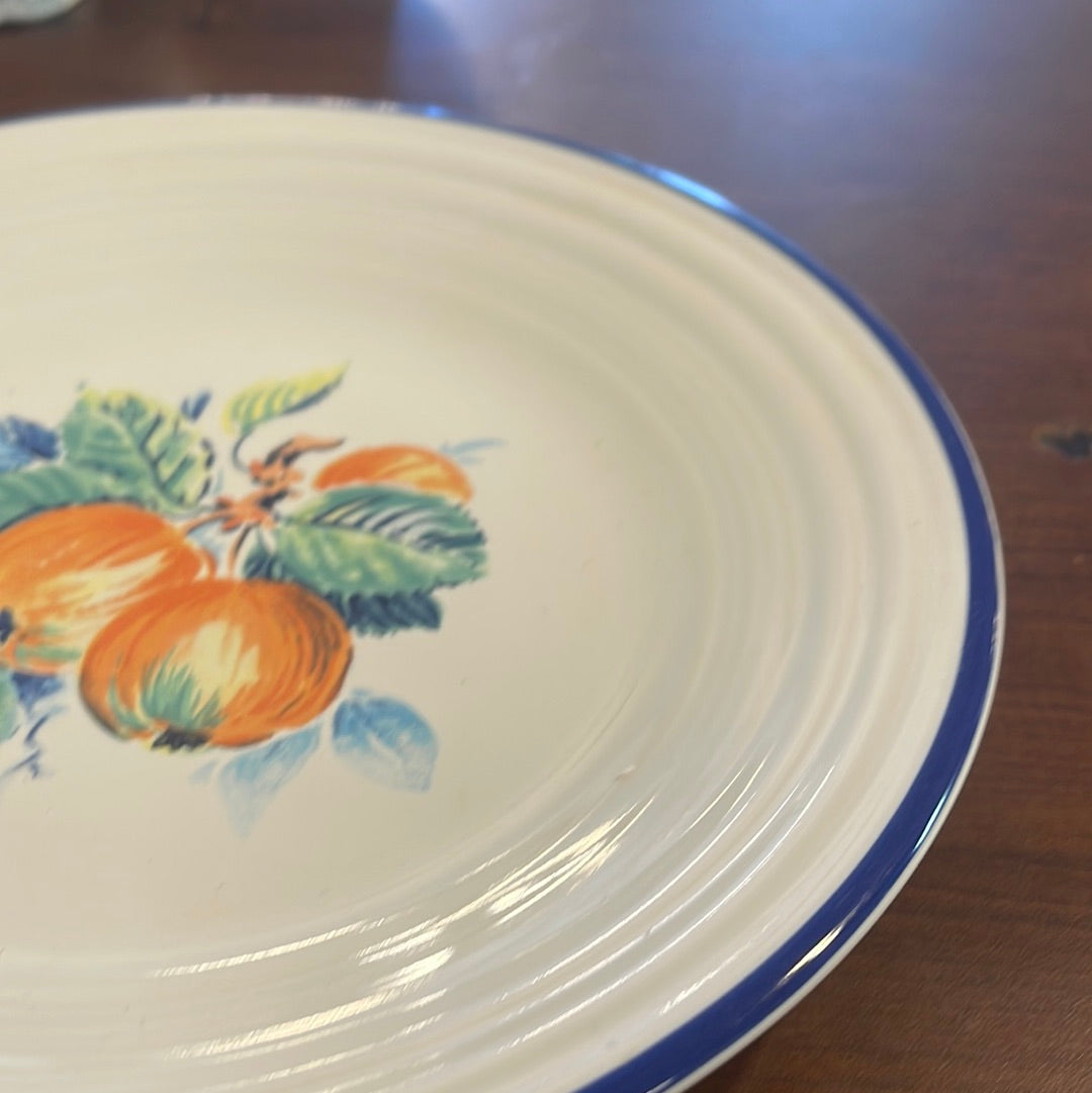 Fiesta RARE Watercolor Persimmon 9' Luncheon Plate