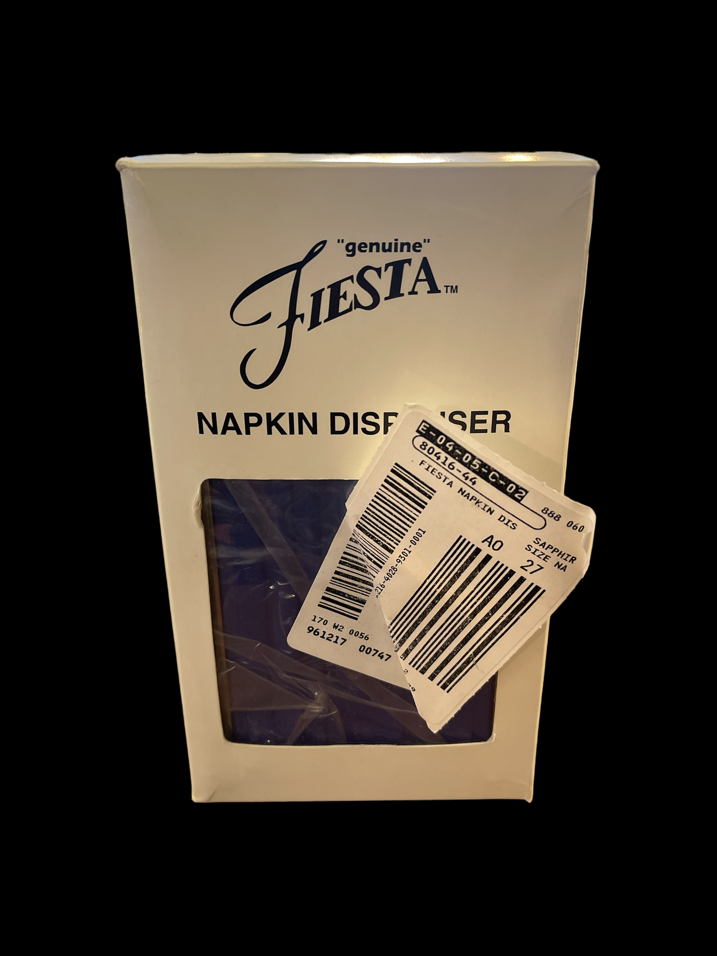 Fiesta Brand New Sapphire Napkin Dispenser (Bloomingdales Exclusive)