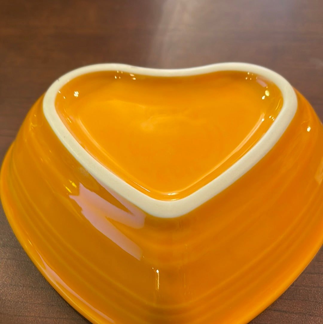 Fiesta Small Heart Bowl in Butterscotch