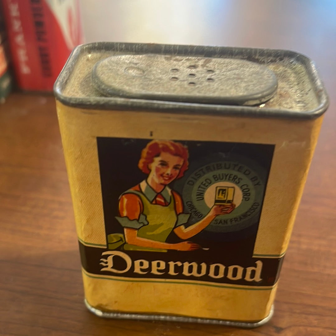 Vintage DeerWood Spice Tin Sna Fransisco Chicago