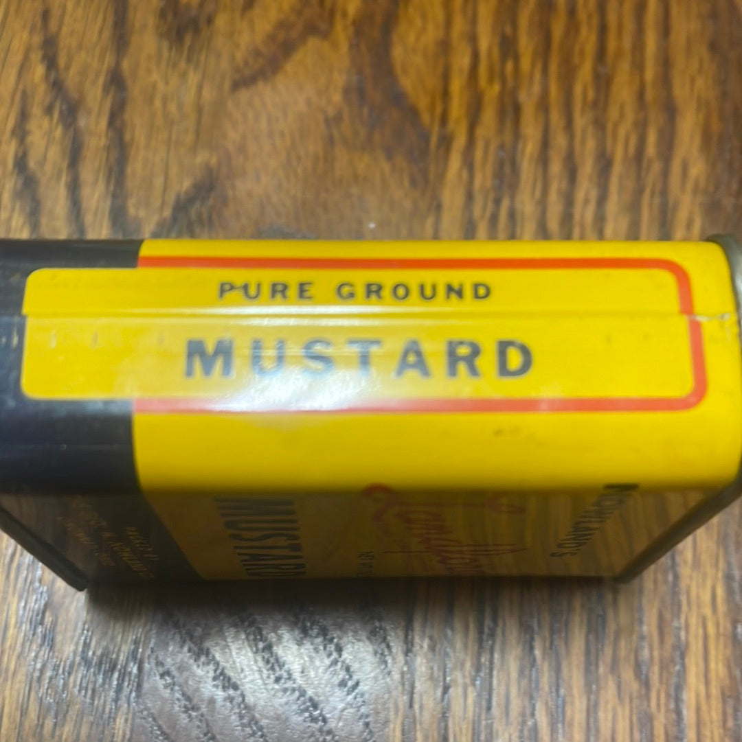 Vintage Spice Tin Nowlands Mustard Landford Cincinnati Ohio Co.