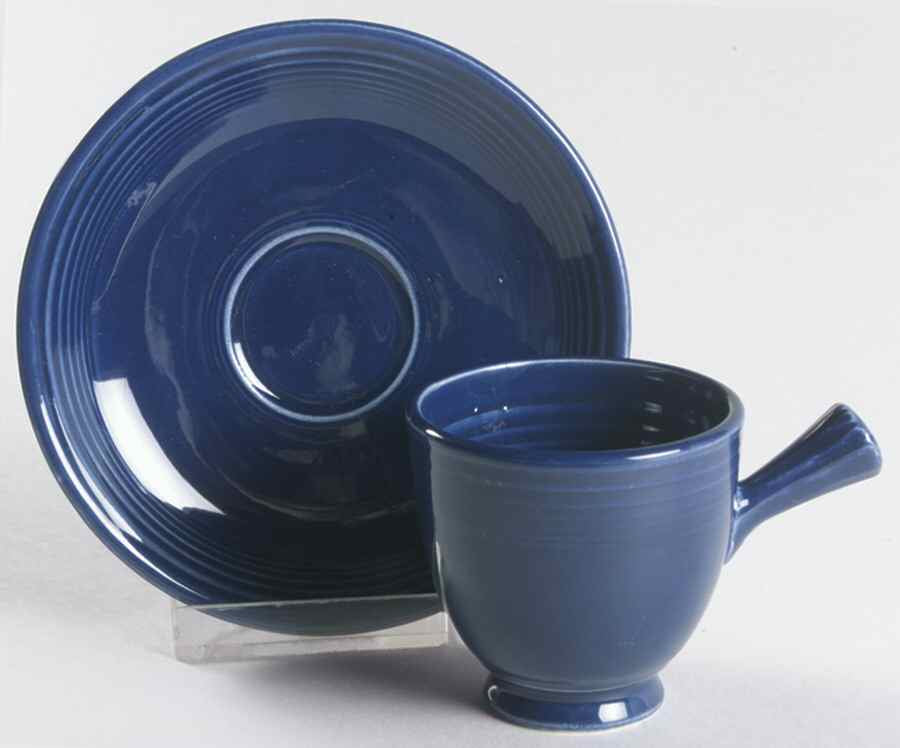 Fiesta Vintage Demitasse Cup and Saucer in Cobalt