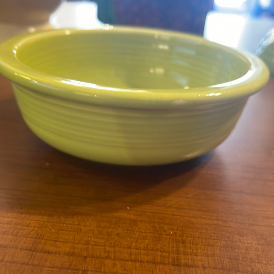 Vintage Fiesta Chartruese 4 1/4” Fruit Bowl / Nappy