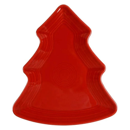 Fiesta Tree Shaped Plate in Scarlet