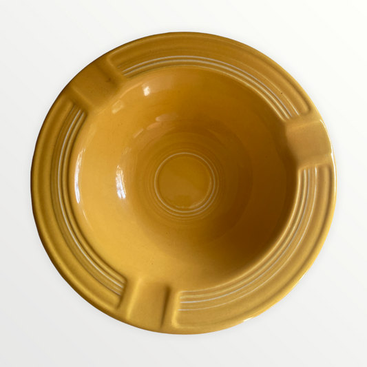 Vintage Fiesta Ashtray in Yellow Later Version - Stamped