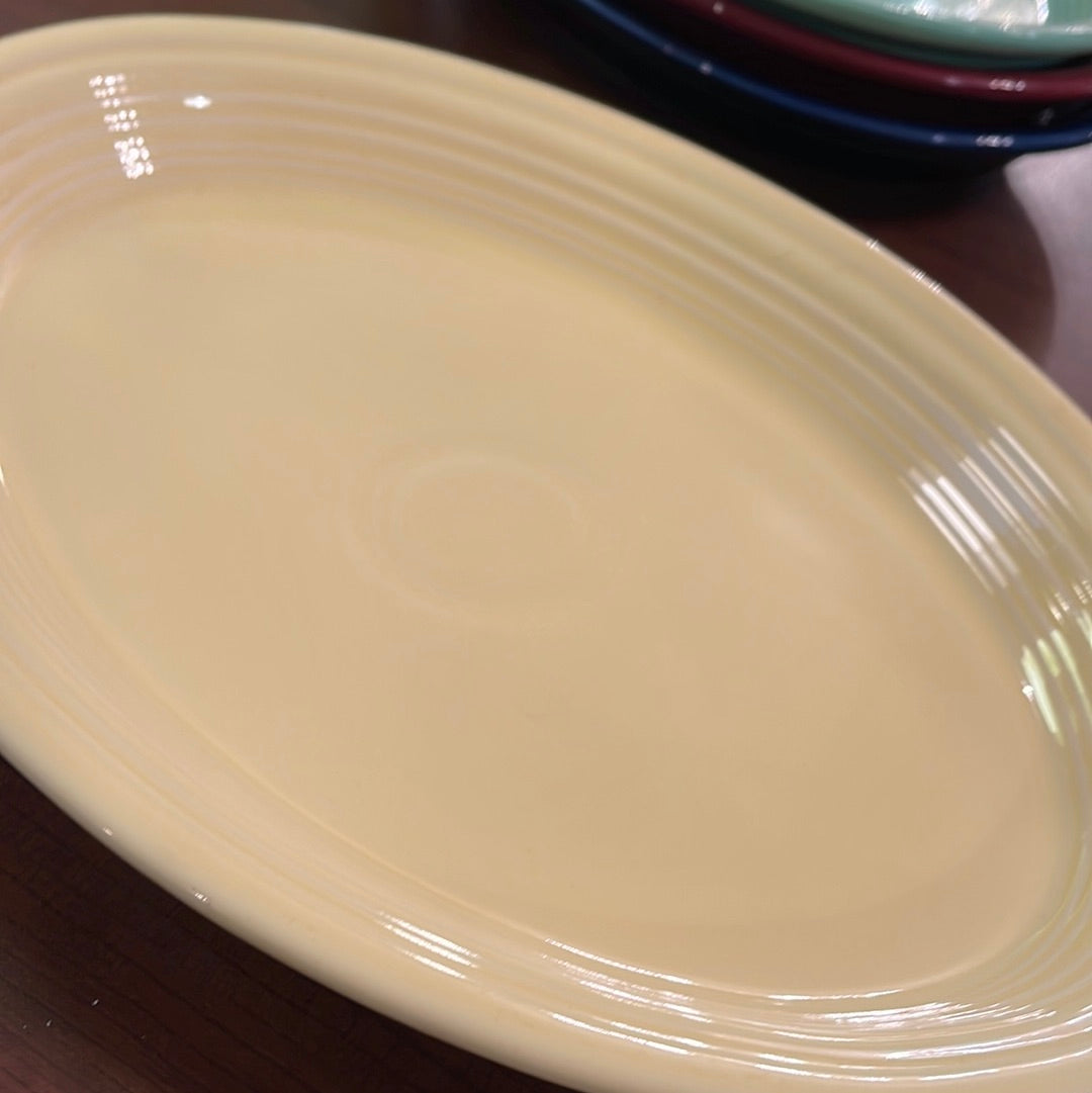 Fiesta Large Pale Yellow Platter 13 1/2"